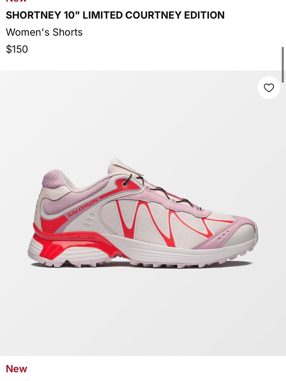 Salomon Women's Pink and Red Trail Runner Sneakers